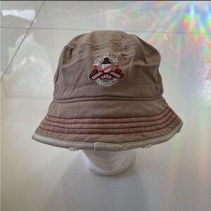 Cool Since 1928 Jamaica Brewed In Bucket Hat Khaki Embroidered Logo OS